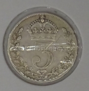 Anglie - 3 pence 1914