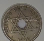 Afrika - Britská západní - 1 penny 1947