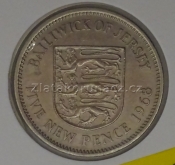 Jersey - 5 new pence 1968