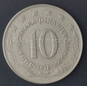 Jugoslávie - 10 dinar 1978