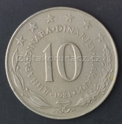 Jugoslávie - 10 dinar 1981