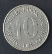Jugoslávie - 10 dinar 1984