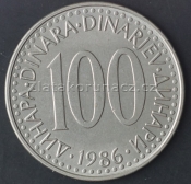 Jugoslávie - 100 dinar 1986