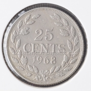 Libérie - 25 cent 1968