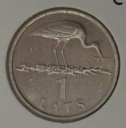 Lotyšsko - 1 lats 2001 čáp