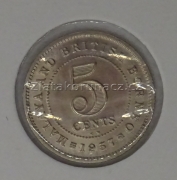 Malaya & Brit. Borneo - 5 cents 1957