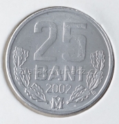 Moldavsko - 25 bani 2002