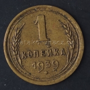 Rusko - 1 kopějka 1939