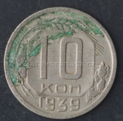 Rusko - 10 kopějka 1939