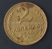 Rusko - 2 kopějka 1940