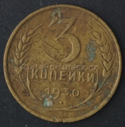 Rusko - 3 kopějka 1930