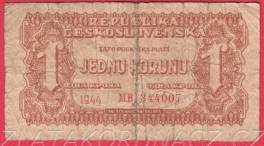 1 koruna 1944 MB
