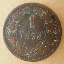 1 krejcar F.J. I.-1878