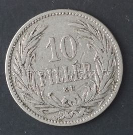 10 fillér F.J.I.-1894 KB