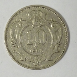10 haléř F.J.I.-1895