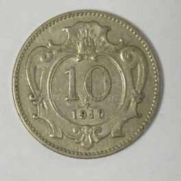 10 haléř F.J.I.-1910