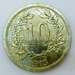 10 haléř F.J.I.-1915