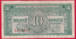 10 Kčs b.l.1945 RY
