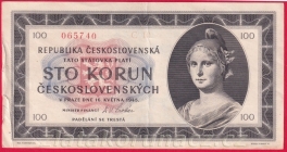 100 Kčs 1945 C 10