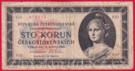100 Kčs 1945 C 13