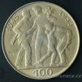 1955 - 100Kčs - 10.výr.osvobození ČSR