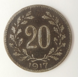 20 haléř F.J.I-1917