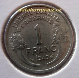 Francie - 1 franc 1949