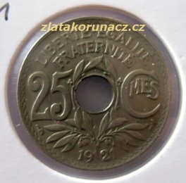 Francie - 25 centimes 1921