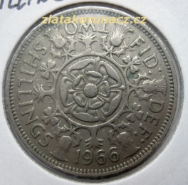 Anglie - 2 shillings 1966 
