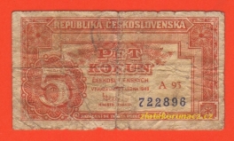 5 Kčs 1949 A 93