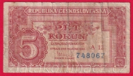 5 Kčs 1949 A 12