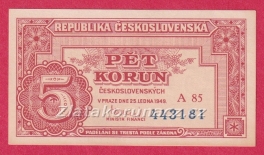 5 Kčs 1949 A 85