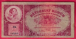 50 korun 1929 Cb