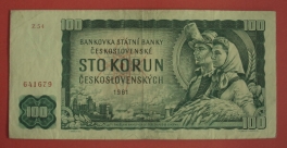 Československo - 100 Korun 1961 Z 54