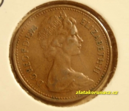 Anglie - 1 New Penny 1973 