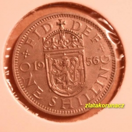 Anglie - 1 shilling 1956 skotská ražba