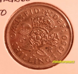 Anglie - 2 shillings 1950 