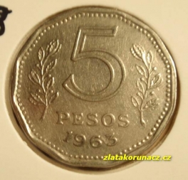 Argentina - 5 Pesos 1963