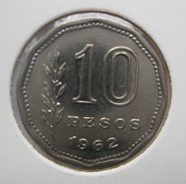 Argentina - 10 Pesos 1962