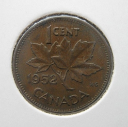 Kanada - 1cent 1952