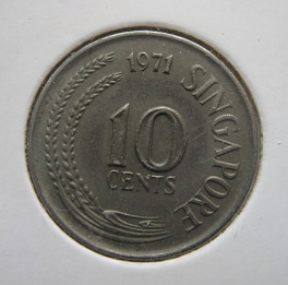 Singapur - 10 cents 1971