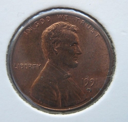 USA - 1 cent 1991 D
