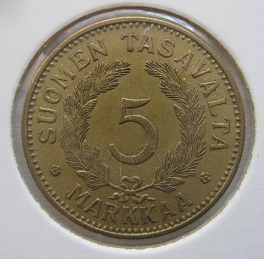 Finsko - 5 markkaa 1939 S