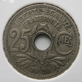Francie - 25 centimes 1928