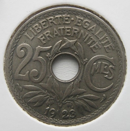 Francie - 25 centimes 1923