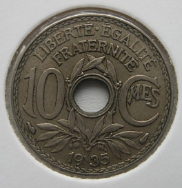 Francie - 10 centimes 1935