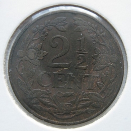 Holandsko - 2 1/2 cent 1915