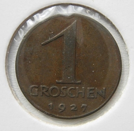 Rakousko - 1 groschen 1927