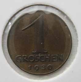 Rakousko - 1 groschen 1930
