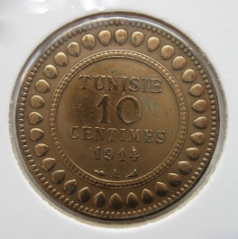 Tunis - 10 centimes 1914 A